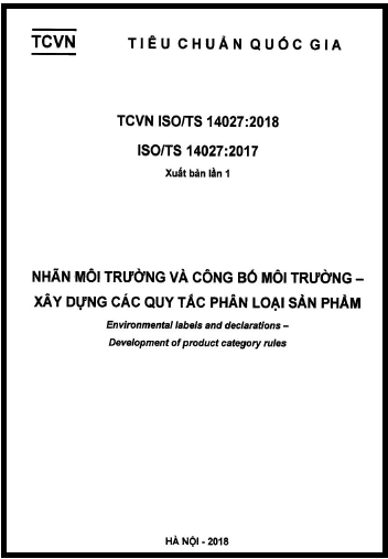 TCVN 14027-2018-ISO - Nhãn Môi Trường Và Công Bố Nhãn Môi Trường - Xây Dựng Các Quy Tắc Phân Loại