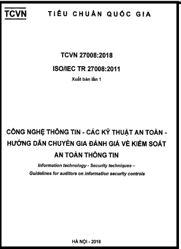 TCVN 27008-2018-ISO - Công Nghệ Thông Tin - Các Kỹ Thuật An Toàn - Hướng Dẫn Chuyên Gia Đánh Giá