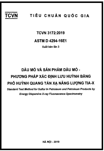 TCVN 3172-2019 - Dầu Mỏ Và Sản Phẩm Dầu Mỏ - Phương Pháp Xác Định Lưu Huỳnh