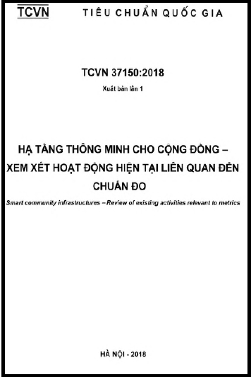 TCVN 37150-2018 - Hạ Tầng Thông Minh Cho Cộng Đồng - Xem Xét Hoạt Động Hiện Tại