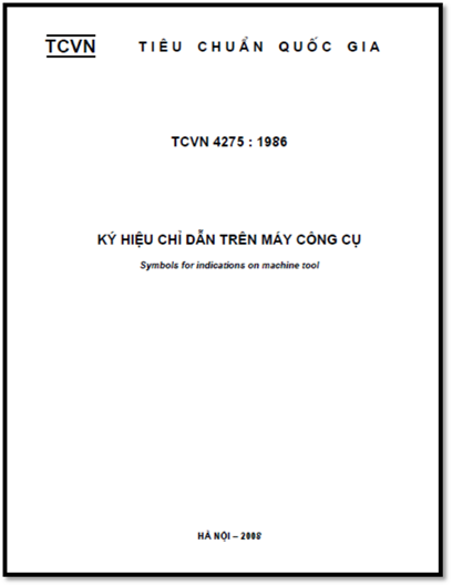 TCVN 4275-1986 - Ký Hiệu Chỉ Dẫn Trên Máy Công Cụ