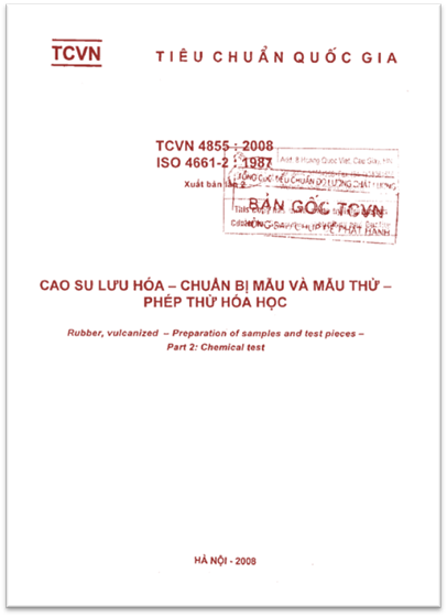 TCVN 4855-2008-ISO - Cao Su Lưu Hóa - Chuẩn Bị Mẫu Và Mẫu Thử - Phép Thử Hóa Học