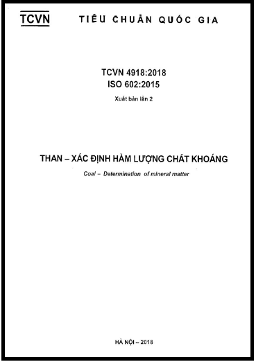 TCVN 4918-2018-ISO - Than - Xác Định Hàm Lượng Chất Khoáng