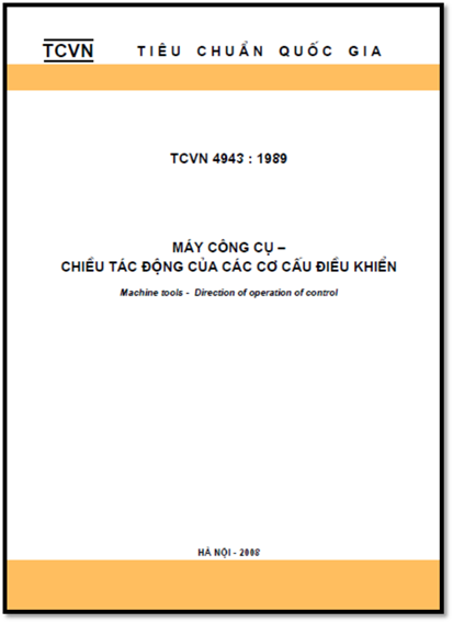 TCVN 4943-1989-ISO - Máy Công Cụ - Chiều Tác Động Của Các Cơ Cấu Điều Khiển