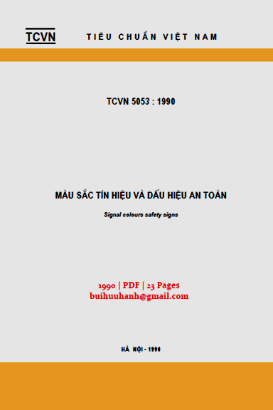 TCVN 5053-1990 - Màu Sắc Tín Hiệu Và Dấu Hiệu An Toàn