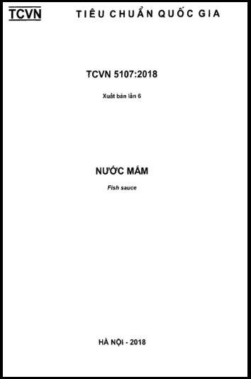 TCVN 5107-2018 - Nước Mắm