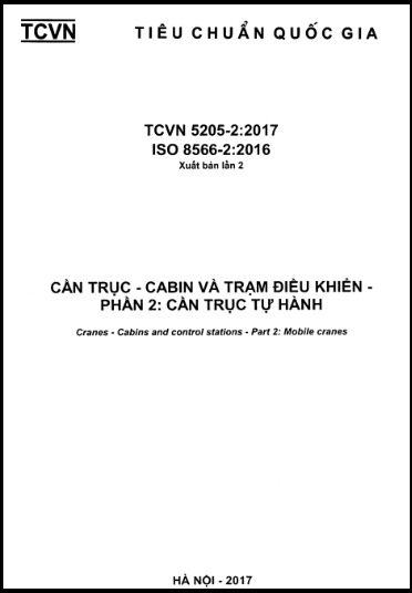 TCVN 5205-2-2017-ISO - Cần Trục - Cabin Và Trạm Điều Khiển - Phần 2 Cần Trục Tự Hành