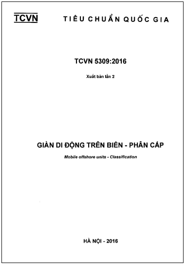 TCVN 5309-2016 - Giàn Di Động Trên Biển - Phân Cấp
