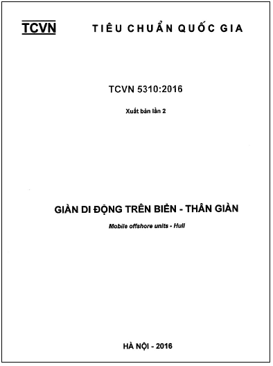 TCVN 5310-2016 - Giàn Di Động Trên Biển - Thân Giàn