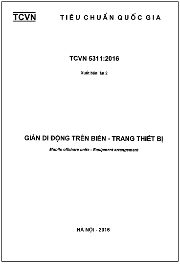 TCVN 5311-2016 - Giàn Di Động Trên Biển - Trang Thiết Bị