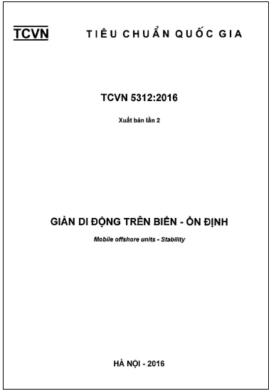 TCVN 5312-2016 - Giàn Di Động Trên Biển - Ổn Định