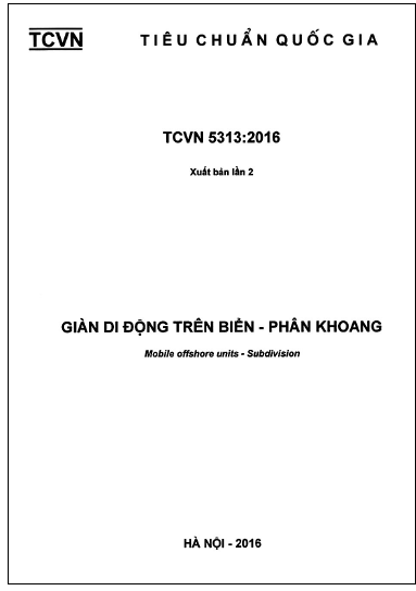 TCVN 5313-2016 - Giàn Di Động Trên Biển - Phân Khoang