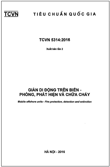 TCVN 5314-2016 - Giàn Di Động Trên Biển - Phòng Phát Hiện Và Chữa Cháy