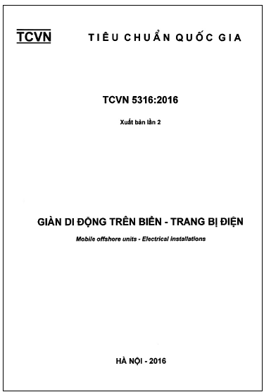 TCVN 5316-2016 - Giàn Di Động Trên Biển - Trang Bị Điện