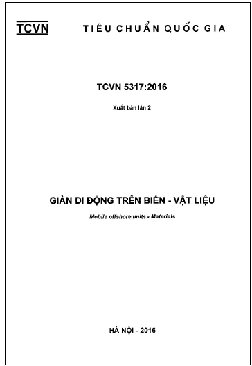 TCVN 5317-2016 - Giàn Di Động Trên Biển - Vật Liệu