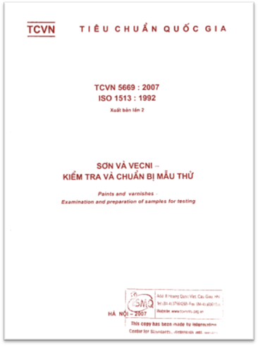 TCVN 5669-2007-ISO - Sơn Và Vecni - Kiểm Tra Và Vận Chuyển Bị Mẫu Thử