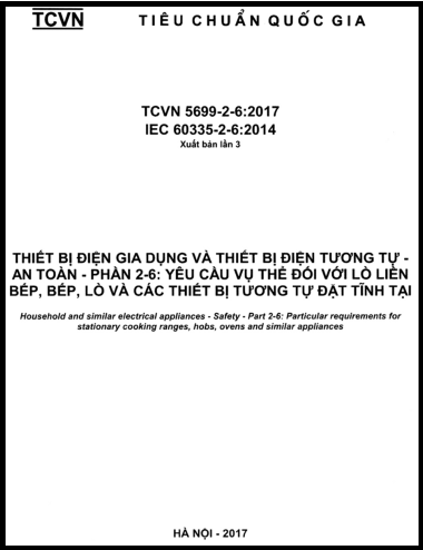 TCVN 5699-2-6-2017 - Thiết Bị Điện Gia Dụng Và Thiết Bị Điện Tương Tự - An Toàn - Phần 2-6