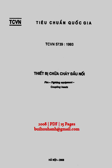 TCVN 5739-1993 - Thiết Bị Chữa Cháy - Đầu Nối