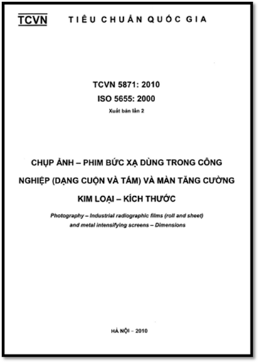TCVN 5871:2010 - Chụp Ảnh - Phim Bức Xạ Dùng Trong Công Nghiệp (Dạng Cuộn Và Tấm) Và Màn Tăng Cường