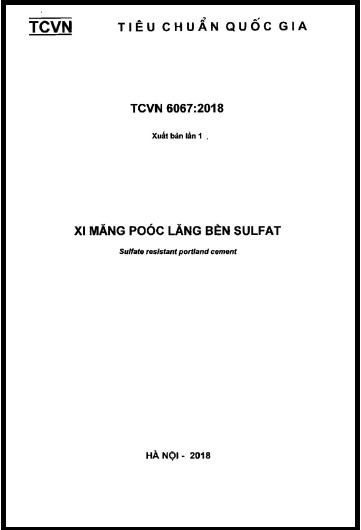 TCVN 6067-2018 - Xi Măng Poóc Lăng Bền Sulfat