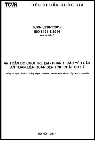 TCVN 6238-1-2017-ISO - An Toàn Đồ Chơi Trẻ Em - Phần 1 Các Yêu Cầu An Toàn