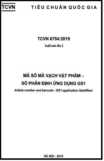 TCVN 6754-2019 - Mã Số Mã Vạch Vật Phẩm - Số Phân Định Ứng Dụng GS1