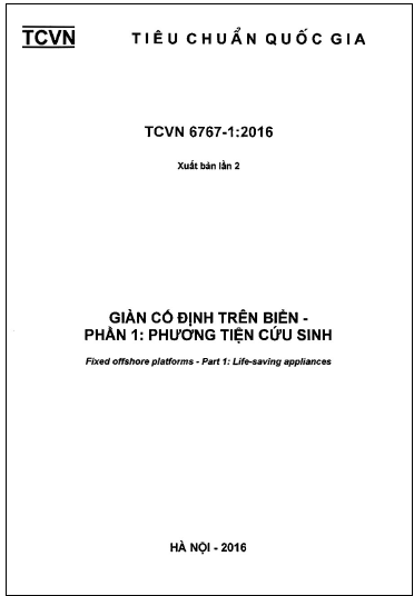 TCVN 6767-1-2016 - Giàn Cố Định Trên Biển - Phần 1 Phương Tiện Cứu Sinh