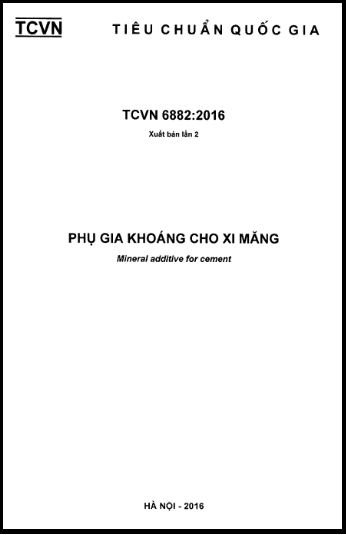 TCVN 6882-2016 - Phụ Gia Khoáng Cho Xi Măng