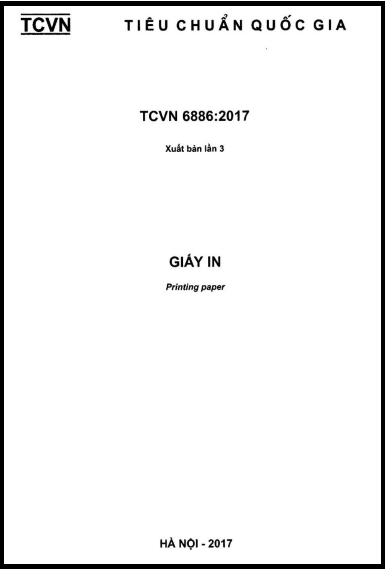 TCVN 6886-2017 - Giấy In