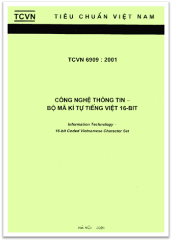 TCVN 6909-2001 - Công Nghệ Thông Tin - Bộ Mã Kí Tự Tiếng Việt 16-BIT
