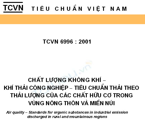 TCVN 6996-2001 - Chất Lượng Không Khí - Khí Thải Công Nghiệp