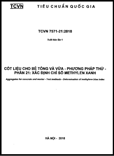 TCVN 7572-21-2018 - Cốt Liệu Cho Bê Tông Và Vữa - Phương Pháp Thử - Phần 21