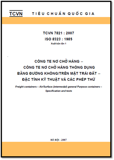 TCVN 7821-2007-ISO - Công Te Nơ Chở Hàng - Công Te Nơ Chở Hàng Thông Dụng Bằng Đường Không