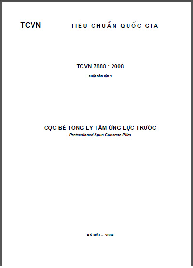 TCVN 7888-2008 - Cọc Bê Tông Ly Tâm Ứng Lực Trước