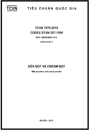 TCVN 7979-2018 - Sữa Bột Và Cream Bột