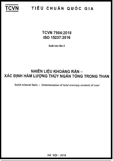 TCVN 7984-2018-ISO - Nhiên Liệu Khoáng Rắn - Xác Định Hàm Lượng Thủy Ngân Tổng Trong Than