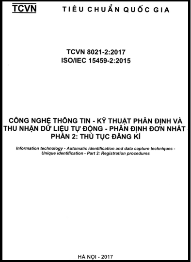 TCVN 8021-2-2017-ISO - Công Nghệ Thông Tin - Kĩ Thuật Phân Định Và Thu Nhận Dữ Liệu Tự Động