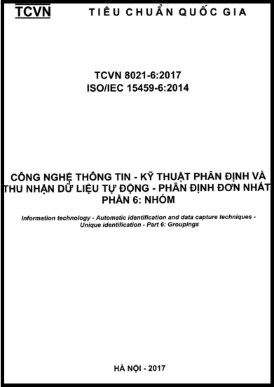 TCVN 8021-6-2017-ISO - Công Nghệ Thông Tin - Kĩ Thuật Phân Định Và Thu Nhận Dữ Liệu Tự Động
