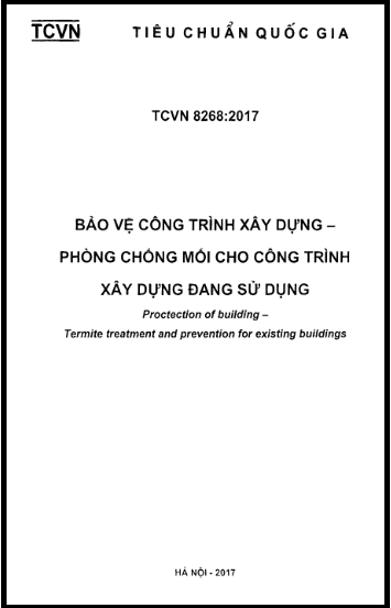 TCVN 8268-2017 - Bảo Vệ Công Trình Xây Dựng - Phòng Chống Mối Cho Công Trình Xây Dựng Đang Sử Dụng