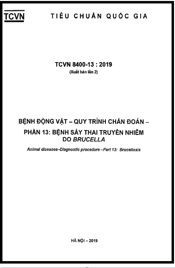 TCVN 8400-13-2019 - Bệnh Động Vật - Quy Trình Chẩn Đoán - Phần 13 Bệnh Sảy Thai Truyền Nhiễm