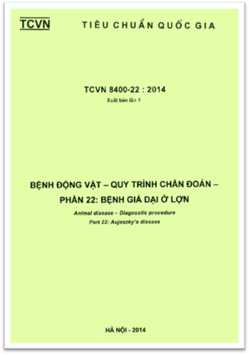 TCVN 8400-22-2014 - Bệnh Động Vật - Quy Trình Chẩn Đoán Phần 22 - Bệnh Giả Dại Ở Lợn