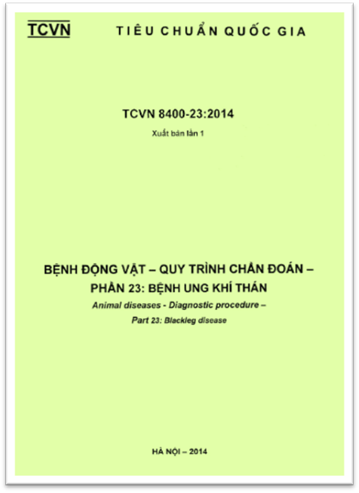 TCVN 8400-23-2014 - Bệnh Động Vật - Quy Trình Chẩn Đoán Phần 23 - Bệnh Ung Khí Thán