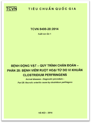 TCVN 8400-28-2014 - Bệnh Động Vật - Quy Trình Chẩn Đoán Phần 28 - Bệnh Viêm Ruột Hoại Tử Do Vi Khuẩn