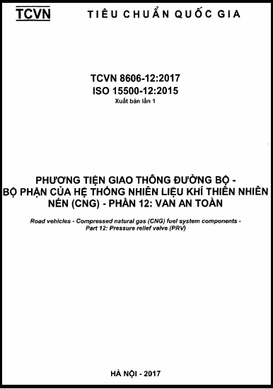 TCVN 8606-12-2017-ISO - Phương Tiện Giao Thông Đường Bộ - Bộ Phận Của Hệ Thống Nhiên Liệu Khí