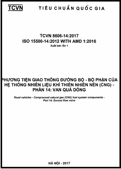 TCVN 8606-14-2017-ISO - Phương Tiện Giao Thông Đường Bộ - Bộ Phận Của Hệ Thống Nhiên Liệu Khí