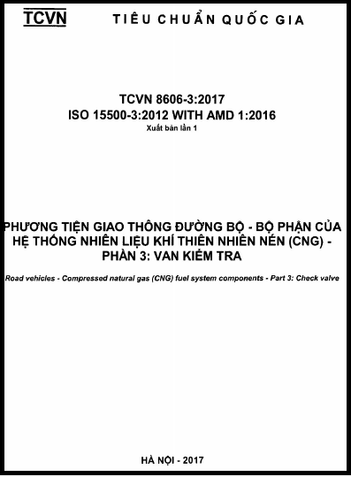 TCVN 8606-3-2017-ISO - Phương Tiện Giao Thông Đường Bộ - Bộ Phận Của Hệ Thống Nhiên Liệu Khí