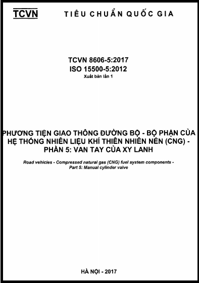 TCVN 8606-5-2017-ISO - Phương Tiện Giao Thông Đường Bộ - Bộ Phận Của Hệ Thống Nhiên Liệu Khí