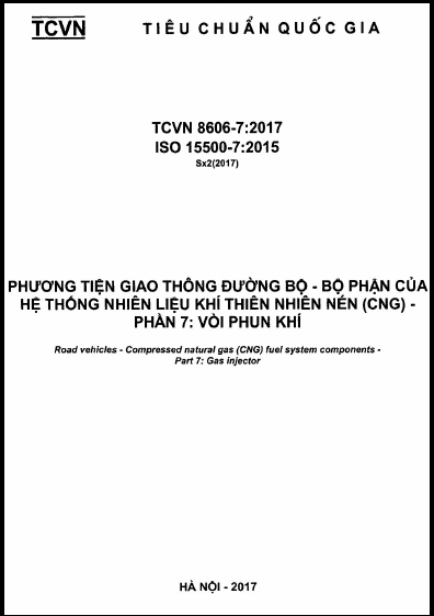 TCVN 8606-7-2017-ISO - Phương Tiện Giao Thông Đường Bộ - Bộ Phận Của Hệ Thống Nhiên Liệu Khí