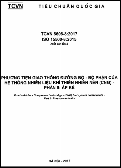 TCVN 8606-8-2017-ISO - Phương Tiện Giao Thông Đường Bộ - Bộ Phận Của Hệ Thống Nhiên Liệu Khí