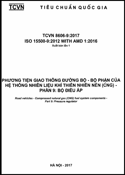 TCVN 8606-9-2017-ISO - Phương Tiện Giao Thông Đường Bộ - Bộ Phận Của Hệ Thống Nhiên Liệu Khí